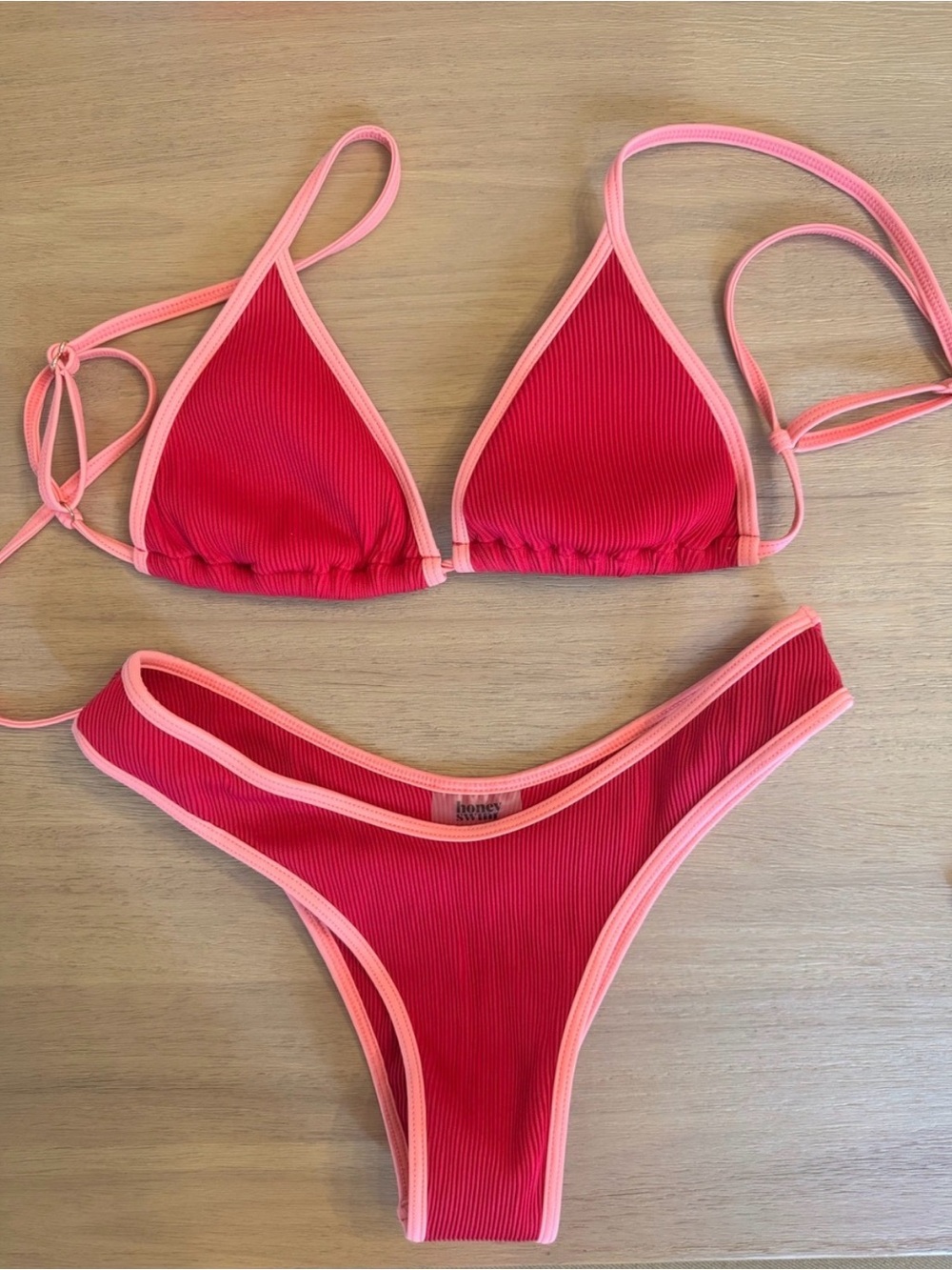 Honey Swim Mullberry Triangle Bikini Set